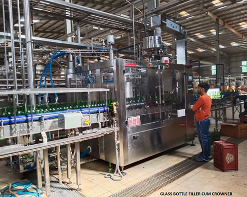 Glass Bottle Filler Cum Crowner